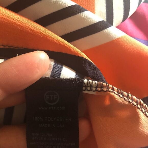 Fashion to Figure Striped Dress w/ Pockets plus - Picture 4 of 5